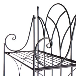 Providence 5-Tier Black Gothic Baker Rack With Metal Wire Shelves 12 Providence 5-Tier Black Gothic Baker Rack With Metal Wire Shelves -Accent Furniture Shop providence 5 tier black gothic baker rack with metal wire shelves 4