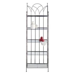 Providence 5-Tier Black Gothic Baker Rack With Metal Wire Shelves 13 Providence 5-Tier Black Gothic Baker Rack With Metal Wire Shelves -Accent Furniture Shop providence 5 tier black gothic baker rack with metal wire shelves 5