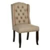 Providence Aahmad Winged Dining Chair, Beige -Accent Furniture Shop providence aahmad winged dining chair beige