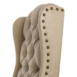 Providence Aahmad Winged Dining Chair, Beige -Accent Furniture Shop providence aahmad winged dining chair beige 2