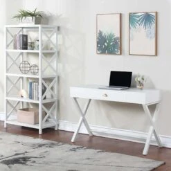 Providence Adelaide Desk, White -Accent Furniture Shop providence adelaide desk white 6