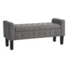 Providence Andy Storage Bench, Grey -Accent Furniture Shop providence andy storage bench grey