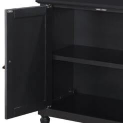 Providence Asbury Black 2-Door Cabinet -Accent Furniture Shop providence asbury black 2 door cabinet 1