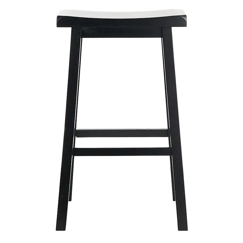 Providence Black Saddle Backless Barstool, 29" 4 Providence Black Saddle Backless Barstool, 29" - Image 2