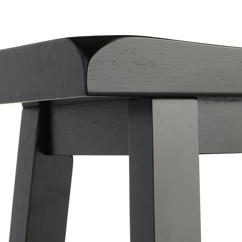 Providence Black Saddle Backless Barstool, 29" 6 Providence Black Saddle Backless Barstool, 29" - Image 4