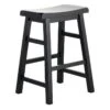 Providence Black Saddle Counter Stool, 24" -Accent Furniture Shop providence black saddle counter stool 24