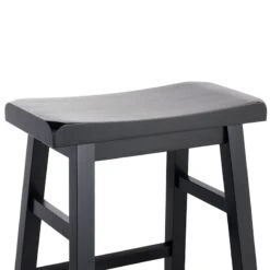 Providence Black Saddle Counter Stool, 24" -Accent Furniture Shop providence black saddle counter stool 24 4