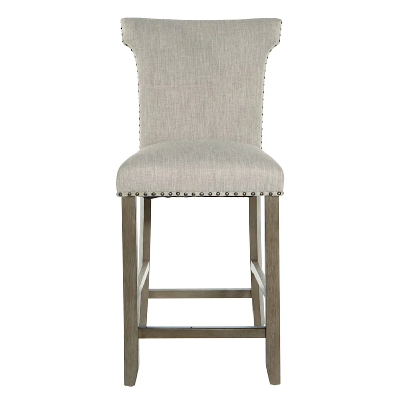 Providence Brittany Upholstered Counter Stool With Grommets 4 Providence Brittany Upholstered Counter Stool With Grommets - Image 2