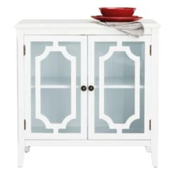 Providence Charlotte Cabinet, White -Accent Furniture Shop providence charlotte cabinet white 2