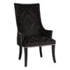 Providence Chatham Damask Velvet Accent Chair, Black -Accent Furniture Shop providence chatham damask velvet accent chair black