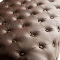 Providence Chesterfield Tufted Brown Faux Leather Ottoman 8 Providence Chesterfield Tufted Brown Faux Leather Ottoman -Accent Furniture Shop providence chesterfield tufted brown faux leather ottoman 2