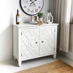 Providence Coventry White Cross Cabinet -Accent Furniture Shop providence coventry white cross cabinet 5