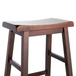Providence Dark Oak Saddle Backless Barstool, 29" -Accent Furniture Shop providence dark oak saddle backless barstool 29 2