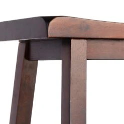 Providence Dark Oak Saddle Backless Barstool, 29" -Accent Furniture Shop providence dark oak saddle backless barstool 29 4