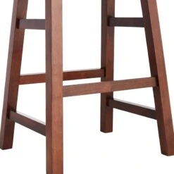 Providence Dark Oak Saddle Counter Stool, 24" -Accent Furniture Shop providence dark oak saddle counter stool 24 2