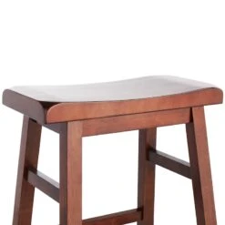 Providence Dark Oak Saddle Counter Stool, 24" -Accent Furniture Shop providence dark oak saddle counter stool 24 4