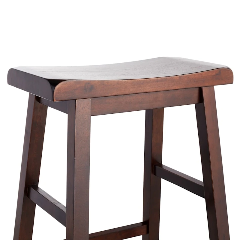 Providence Dark Walnut Saddle Stool, 29" 5 Providence Dark Walnut Saddle Stool, 29" - Image 3