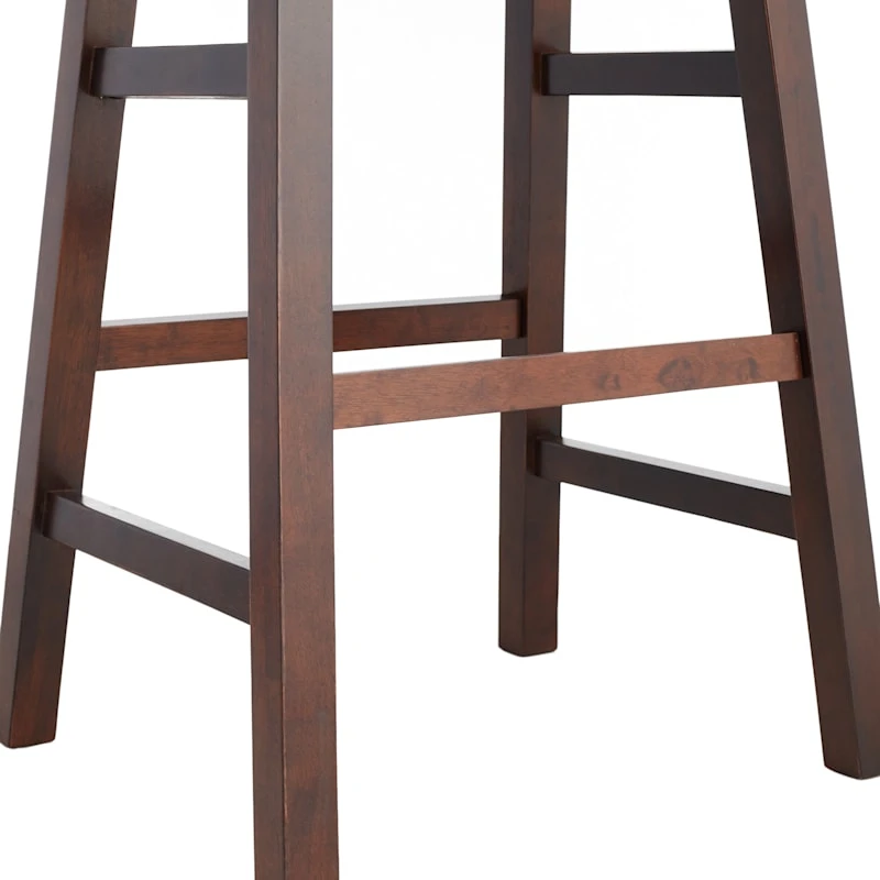 Providence Dark Walnut Saddle Stool, 29" 6 Providence Dark Walnut Saddle Stool, 29" - Image 4