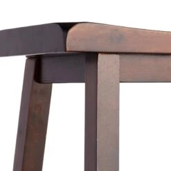 Providence Dark Walnut Saddle Stool, 29" 11 Providence Dark Walnut Saddle Stool, 29" -Accent Furniture Shop providence dark walnut saddle stool 29 4