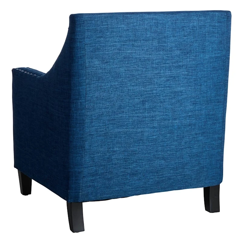 Providence Erica Studded Accent Chair, Blue 4 Providence Erica Studded Accent Chair, Blue - Image 2