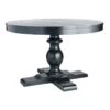 Providence Evening Mist Round Black Wooden Table Top & Base, Pedestal Sold Separately 1 Providence Evening Mist Round Black Wooden Table Top & Base, Pedestal Sold Separately -Accent Furniture Shop providence evening mist round black wooden table top base pedestal sold separately