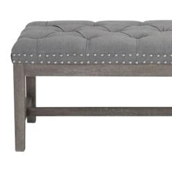 Providence Ferdinand Bench, Grey 8 Providence Ferdinand Bench, Grey -Accent Furniture Shop providence ferdinand bench grey 2
