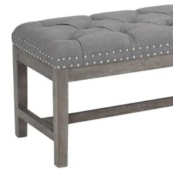 Providence Ferdinand Bench, Grey 9 Providence Ferdinand Bench, Grey -Accent Furniture Shop providence ferdinand bench grey 3