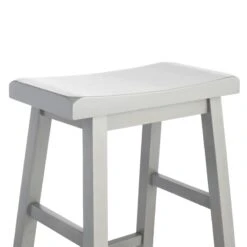 Providence Grey Saddle Backless Barstool, 29" 10 Providence Grey Saddle Backless Barstool, 29" -Accent Furniture Shop providence grey saddle backless barstool 29 2