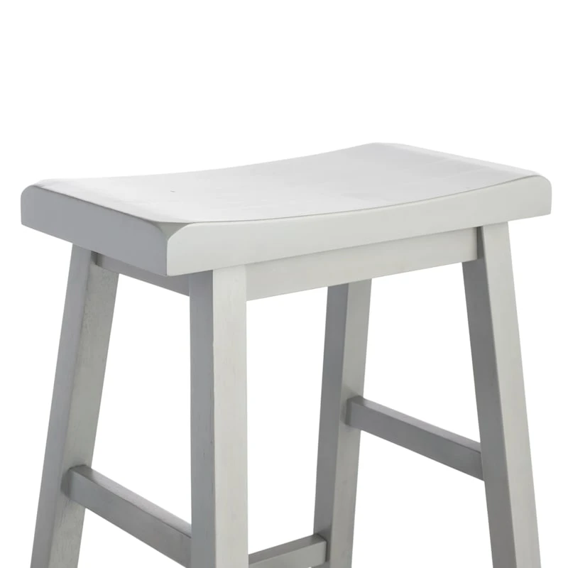 Providence Grey Saddle Backless Barstool, 29" 5 Providence Grey Saddle Backless Barstool, 29" - Image 3