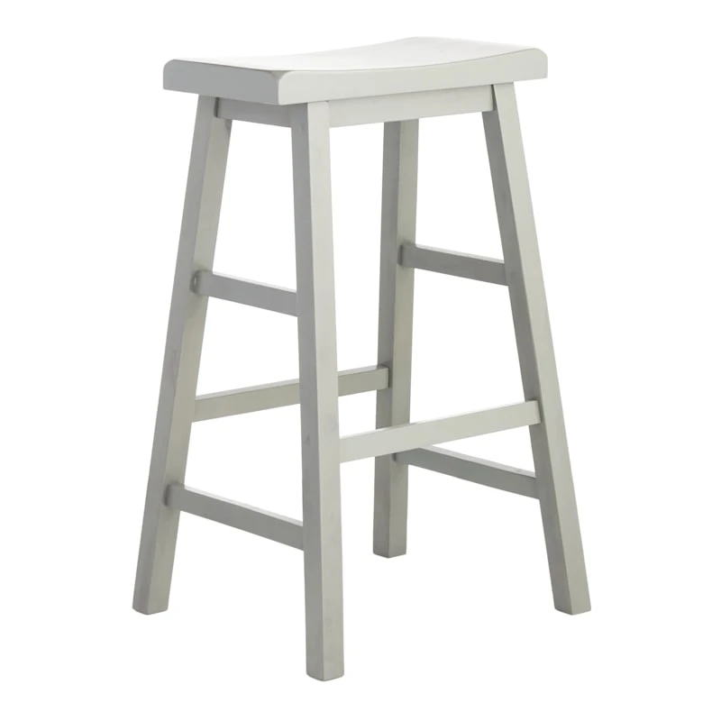 Providence Grey Saddle Backless Barstool, 29" 3 Providence Grey Saddle Backless Barstool, 29"
