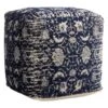 Providence Jaqi Pouf, Navy Blue -Accent Furniture Shop providence jaqi pouf navy blue