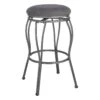 Providence Joseph Light Grey Backless Barstool, 29" 2 Providence Joseph Light Grey Backless Barstool, 29" -Accent Furniture Shop providence joseph light grey backless barstool 29