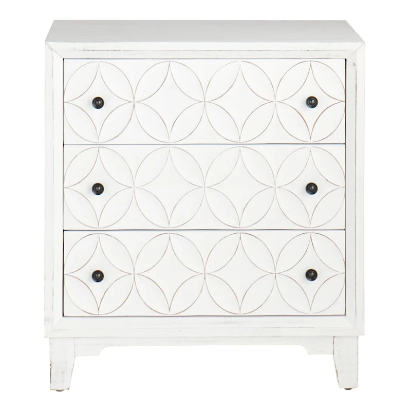 Providence Lorie White 3-Drawer Cabinet 4 Providence Lorie White 3-Drawer Cabinet - Image 2