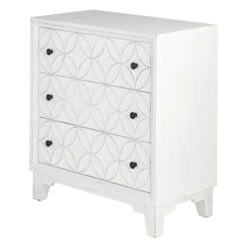 Providence Lorie White 3-Drawer Cabinet 11 Providence Lorie White 3-Drawer Cabinet -Accent Furniture Shop providence lorie white 3 drawer cabinet 2