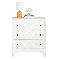 Providence Lorie White 3-Drawer Cabinet 13 Providence Lorie White 3-Drawer Cabinet -Accent Furniture Shop providence lorie white 3 drawer cabinet 4
