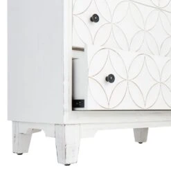 Providence Lorie White 3-Drawer Cabinet 14 Providence Lorie White 3-Drawer Cabinet -Accent Furniture Shop providence lorie white 3 drawer cabinet 5
