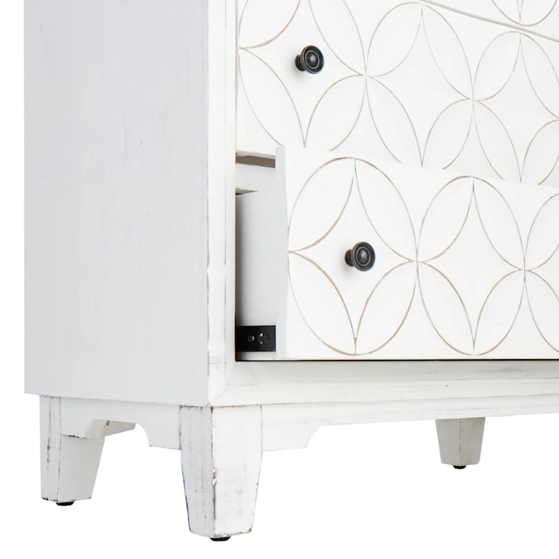 Providence Lorie White 3-Drawer Cabinet 8 Providence Lorie White 3-Drawer Cabinet - Image 6