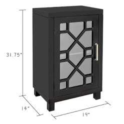 Providence Merrick Black 1-Door Cabinet 13 Providence Merrick Black 1-Door Cabinet -Accent Furniture Shop providence merrick black 1 door cabinet 4