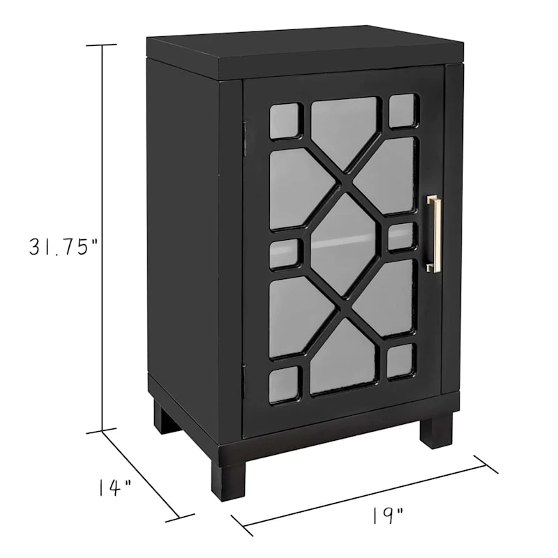 Providence Merrick Black 1-Door Cabinet 7 Providence Merrick Black 1-Door Cabinet - Image 5
