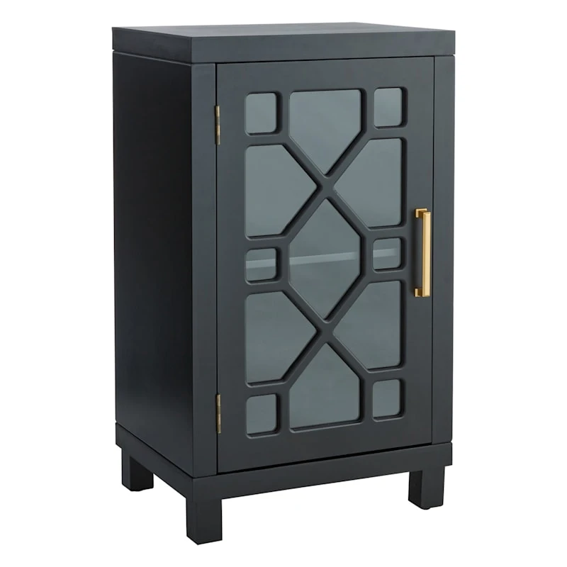 Providence Merrick Black 1-Door Cabinet 3 Providence Merrick Black 1-Door Cabinet