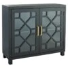 Providence Merrick Black Glass Pane Cabinet -Accent Furniture Shop providence merrick black glass pane cabinet