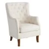 Providence Norfolk White Tufted Accent Chair -Accent Furniture Shop providence norfolk white tufted accent chair