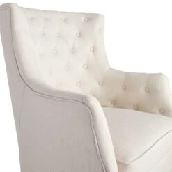 Providence Norfolk White Tufted Accent Chair -Accent Furniture Shop providence norfolk white tufted accent chair 4