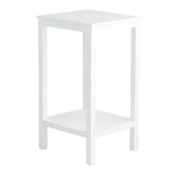 Providence Pratt White Square Accent Table, 25" -Accent Furniture Shop providence pratt white square accent table 25 2