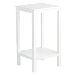 Providence Pratt White Square Accent Table, 25"