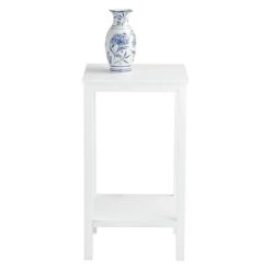 Providence Pratt White Square Accent Table, 25" -Accent Furniture Shop providence pratt white square accent table 25 4