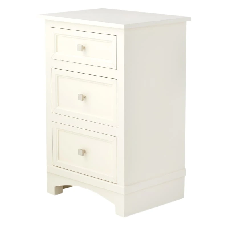 Providence Rachel White 3-Drawer Wood Cabinet 5 Providence Rachel White 3-Drawer Wood Cabinet - Image 3