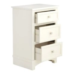 Providence Rachel White 3-Drawer Wood Cabinet 13 Providence Rachel White 3-Drawer Wood Cabinet -Accent Furniture Shop providence rachel white 3 drawer wood cabinet 5