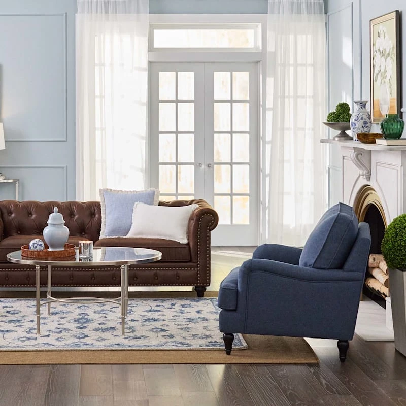 Providence Rogan Armchair, Navy 6 Providence Rogan Armchair, Navy - Image 4