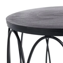 Providence Round Wood Top With Oval Metal Table, Large -Accent Furniture Shop providence round wood top with oval metal table large 3